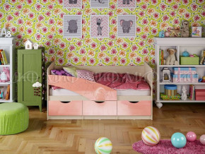 Кровать Бабочки (Розовый металлик) 1600 в Междуреченском - mezhdurechenskij.germes-mebel.ru | фото