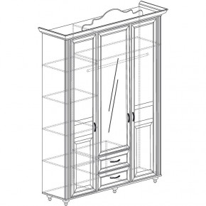 Шкаф 3-х дверный №563 "Алиса" в Междуреченском - mezhdurechenskij.germes-mebel.ru | фото