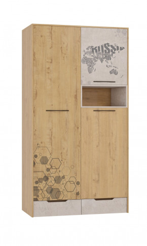Шкаф для одежды 3 двери и 2 ящика Шк134.0 ДС Стэнфорд в Междуреченском - mezhdurechenskij.germes-mebel.ru | фото