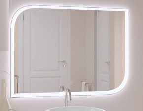Зеркало в ванную Монреаль с LED подсветкой в Междуреченском - mezhdurechenskij.germes-mebel.ru | фото