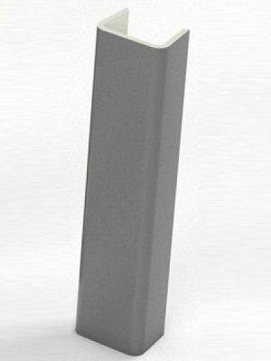 Торцевая заглушка для цоколя h150 мм Цвет Алюминий (SV-Мебель) в Междуреченском - mezhdurechenskij.germes-mebel.ru - фото